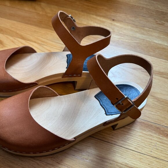 Swedish Hasbeens Covered Sandal Clog  - Nature - 37 - Picture 5 of 10